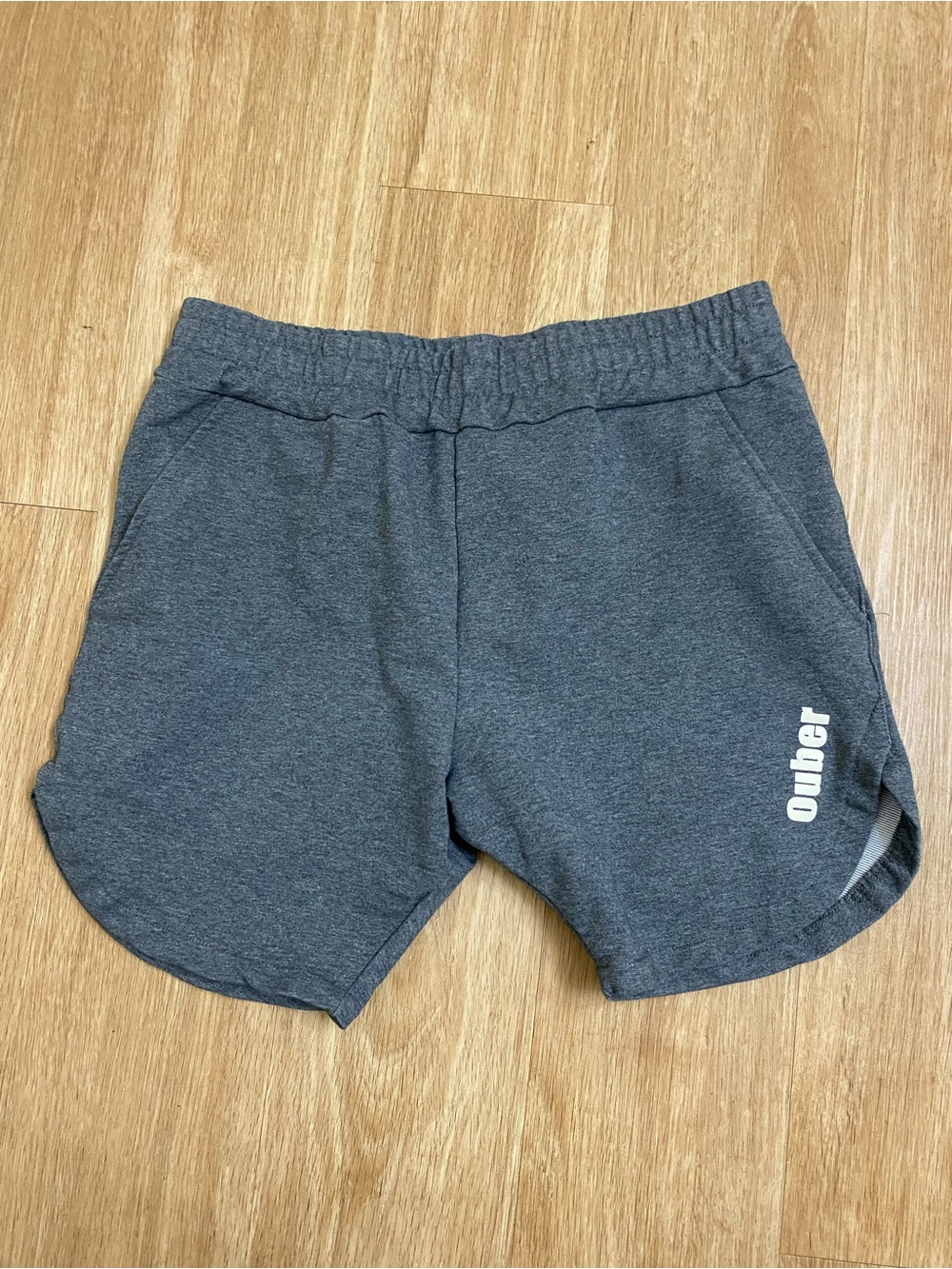 Men's Gray Athletic Shorts with Side Logo by - Picture 2 of 5